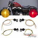 デュアルスポーツ 12V ミニ LED アンバーターンシグナルライトレッドブレーキテールランプカワサキ用 Dual Sport 12V Mini LED Amber Turn Signal Light Red Brake Tail Lamp For Kawasaki
