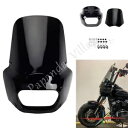 フロントヘッドライトフェアリング フロントガラス付き ハーレーソフテイル ファットボブ FXFB 114 FXFBS用 Front Headlight Fairing w/Windshield For Harley Softail Fat Bob FXFB 114 FXFBS