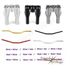 クラブスタイル 1-1/4" ハンドルバー (ライザー付き) スポーツスター ソフテイル用 ストレート ハンドルバー Club Style 1-1/4" Handlebar w/ Riser Straight Handlebar For Sportster Softail