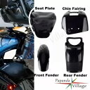 バイクフロント&リアフェンダーミューガードチンフェアリングシートプレートセットハーレーRH975用 Motorbike Front&Rear Fender Muguard Chin Fairing Seat Plate Set For Harley RH975