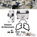 オートバイ左右サイドケース荷物ボックスハーレーストリートボブFXBB 18-20用 Motorcycle Left & Right Side Cases Luggage Box For Harley Street Bob FXBB 18-20
