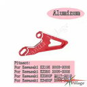 オートバイアルミフロントスプロケットカバーガードレッドカワサキ KX125 2003-2008 Motorcycle Aluminum Front Sprocket Cover Guard Red For Kawasaki KX125 2003-2008