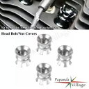 エンジントップスクリューカバースパークプラグクラウンナットヘッドキャップビッグツイン 1340 Evo モデル Engine Top Screw Cover S...