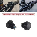 ハーレーソフテイルダイナ用ユニバーサルブラックモメンタリラッチスイッチプッシュボタン Universal Black Momentary Latching Switch Push Button For Harley Softail Dyna