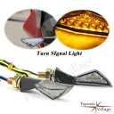 8 ミリメートルオートバイ煙 LED ターンシグナルアンバーインジケーターライトハーレーカフェレーサー用 8mm Motorcycle Smoke LED Turn Signal Amber Indicator Light For Harley Cafe Racer