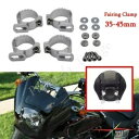 オートバイのヘッドライトフェアリングフロントガラス 35-45 ミリメートルフォーククランプ調整可能なハーレー Motorcycle Headlight Fairing Windshield 35-45mm Fork Clamp Adjustable For Harley