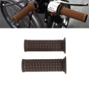 ユニバーサルブラウンハンドグリップカバープロテクター 25/28MM バーハーレーダイナスズキ用 Universal Brown Hand Grips Cover Protector For 25/28MM Bar Harley Dyna Suzuki
