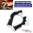 ダートバイクプラスチックフレームガードホンダ CRF 250 R CRF 450 R CRF450R 2013-2016 Dirt Bike Plastic Frame Guards For Honda CRF 250 R CRF 450 R CRF450R 2013-2016