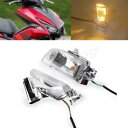 クリアフロントターンシグナルライト LED インジケータランプヤマハ Aerox155 125 2015-19 Clear Front Turn Signal Light LED Indicator Lamp For Yamaha Aerox155 125 2015-19