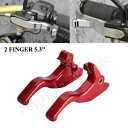 5.3インチ レッド ハンドブレーキ クラッチレバー ハーレー ソフテイル ストリート ボブ 114 FXBBS 21-22用 5.3" Red Hand Brake Clutch Lever For Harley Softail Street Bob 114 FXBBS 21-22