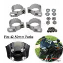 クォーターヘッドライトフェアリングフロントガラス 35-45mm フォークマウントクランプハーレーに適合 Quarter Headlight Fairing Windshield 35-45mm Forks Mount Clamps Fits Harley