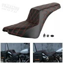 オートバイ 2 アップゲルパッドシートハーレーソフテイルストリートボブ FXBB FXBBS 2018-2024 Motorcycle 2-Up Gel Pad Seat For Harley Softail Street Bob FXBB FXBBS 2018-2024