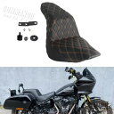 ハーレーローライダー ST FXLRST FXLR FXLRS 2018-2024 クラブスタイルゲルパッドシートゴールド For Harley Low Rider ST FXLRST FXLR FXLRS 2018-2024 Club Style Gel Pad Seat Gold