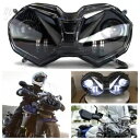 LED ヘッドライトハイ/ロービームエンジェルアイ DRL アセンブリタイガー 800 XC 2010-2017 LED Headlight High/Low ...