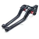 CNC ロング ブラック クラッチ & ブレーキ レバー トライアンフ スラクストン 2016-2018用 CNC Long Black Clutch & Brake Levers For Triumph THRUXTON 2016-2018