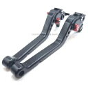 スズキ GSX650F 2008-2015 用ロング ブラック クラッチ & ブレーキ レバー Long Black Clutch & Brake Levers For Suzuki GSX650F 2008-2015