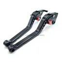 ロング ブラック クラッチ & ブレーキ レバー スズキ GSX-S 125 2020-2023用 Long Black Clutch & Brake Levers For Suzuki GSX-S 125 2020-2023