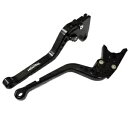 Triumph THRUXTON 2004-2015 用ロング ブラック クラッチ & ブレーキ レバー Long Black Clutch & Brake Levers for Triumph THRUXTON 2004-2015