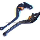 KTM 390 Duke 2013-2023 用ロング ブラック オレンジ クラッチ & ブレーキ レバー Long Black Orange Clutch & Brake Levers For KTM 390 Duke 2013-2023