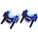 ブラック ハンドルバー マウント ライザー クランプ - Yamaha Tenere 700 T7 Rally XTZ/XT700Z 19- Black Handlebar Mount Risers Clamp - Yamaha Tenere 700 T7 Rally XTZ/XT700Z 19-
