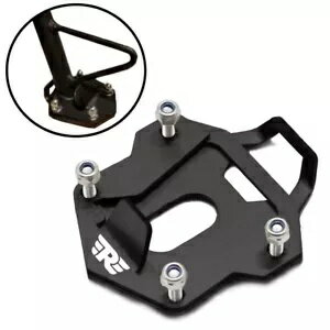 黒色サイドスタンド/キックスタンド足引き伸ばし機ロイヤルエンフィールドヒマラヤン 411cc 用 Black Color Side stand/Kickstand foot enlarger Royal Enfield For Himalayan 411cc
