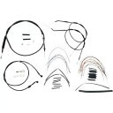 Burly ブランド - B30-1005 - 16 インチ用延長ケーブル/ブレーキ ライン キットエイプハンドルバー、 Burly Brand - B30-1...