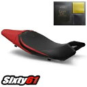スズキ SV650 シートカバー ゲル付き 2016-2019 2020 2021 2022 2023 Luimoto レッド ブラック Suzuki SV650 Seat Cover with Gel 2016-2019 2020 2021 2022 2023 Luimoto Red Black