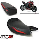 スズキ GSXS 1000 シートカバー 2015-2019 2020 Luimoto フロント リア ブラック レッド カーボン Suzuki GSXS 10...
