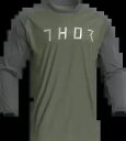 トール アーミー/チャコール テレイン ジャージ - M - 2910-7167 Thor Army/Charcoal Terrain Jersey - Med...