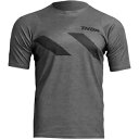 Thor ヘザー チャコール/ブラック アシスト ハザード ジャージ - 半袖 - XS - 5020-0007 Thor Heather Charcoal/B...