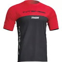 Thor レッド/ブラック インテンス アシスト センシス ジャージ - 半袖 - XL - 5020-0208 Thor Red/Black Intense ...