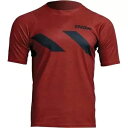 Thor ヘザー レッド/ブラック アシスト ハザード ジャージ - 半袖 - 2XL - 5020-0006 Thor Heather Red/Black A...
