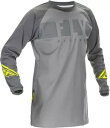 防風ジャージ グレー/ハイビズ スモール フライ 370-8018S Windproof Jersey Grey/Hi-Vis Small Fly 370-80...