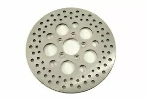 ハーレーダビッドソン用 11-1/2 インチドリルドリアブレーキディスク by V-Twin 11-1/2" Drilled Rear ..