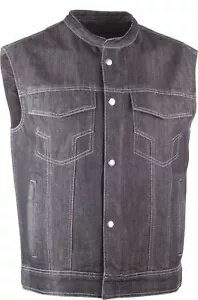 アイアンサイトクラブカラーデニムベスト ブラック X-Large ハイウェイ 21 #6049 489-1078~5 Iron Sights Club Collar Denim Vest Black X-Large Highway 21 #6049 489-1078~5