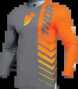 Thor チャコール/オレンジ 24 プライム アナログ ジャージ - M - 2910-7690 Thor Charcoal/Orange 24 Prime ...