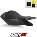 ヤマハ MT03 シートカバーとジェル 2020 2021 2022 2023 ブラック Luimoto テックグリップ スエード Yamaha MT03 Seat Cover and Gel 2020 2021 2022 2023 Black Luimoto Tec-Grip Suede