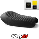 トライアンフ ストリート スクランブラー シートカバー ジェル 2017-2020 ヴィンテージ ブラック Luimoto レザー Triumph Street Scrambler Seat Cover Gel 2017-2020 Vintage Black Luimoto Leather
