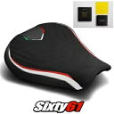 MV Agusta F3 675 800 シートカバーとジェル 2012-2019 2020 ブラック ホワイト Luimoto スエード MV Agusta F3 675 800 Seat Cover and Gel 2012-2019 2020 Black White Luimoto Suede
