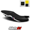 BMW F800GT シートカバーとジェル 2013-2017 2018 2019 ホワイト Luimoto テックグリップ スエード BMW F800GT Seat Cover and Gel 2013-2017 2018 2019 White Luimoto Tec-Grip Suede