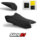 Kawasaki ZX6R シートカバーとジェル 2019-2023 ブラック グリーン Luimoto テックグリップ スエード Kawasaki ZX6R Seat Covers and Gel 2019-2023 Black Green Luimoto Tec-Grip Suede
