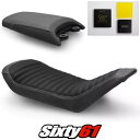 Husqvarna Svartpilen 701 シートカバー ジェル 2018-2023 ヴィンテージ ブラック Luimoto スエード Husqvarna Svartpilen 701 Seat Covers Gel 2018-2023 Vintage Black Luimoto Suede