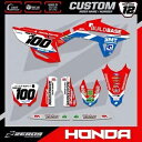 ホンダ モトクロス グラフィック キット カスタム MX グラフィック デカール CR CRF ビルドベース 20 HONDA MOTOCROSS GRAPHICS KIT CUSTOM MX GRAPHICS DECALS CR CRF BUILDBASE 20(2)