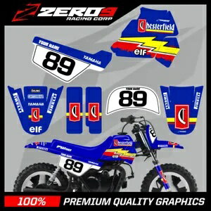ヤマハ PW50 グラフィックスキット ピーウィーグラフィックス ミニバイク チェスターフィールド ブルー..