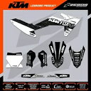 KTM SX50 SX65 モトクロス グラフィック MX グラフィック キット デカール ステッカー ミスト WHI KTM SX50 SX65 MOTOCROSS GRAPHICS MX GRAPHICS KIT DECALS STICKERS MIST WHI