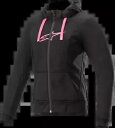 アルパインスターズ ブラック/ピンク ステラ クローム スポーツ パーカー ジャケット - M - 4210920-1039-M Alpinestars Black/Pink Stella Chrome Sport Hoodie Jacket - M - 4210920-1039-M