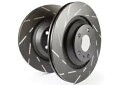 USR スロット付きリアローター EBC USR1977 2017+ フォルクスワーゲン ゴルフ Mk7 1.8L ターボ用 USR Slotted Rear Rotors EBC USR1977 For 2017+ Volkswagen Golf Mk7 1.8L Turbo(2)