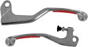 ナチュラル&レッド コンペティション ブレーキ&クラッチレバーセット ムース 1SGHA83 Natural & Red Competition Brake &...