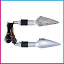 レーシングバイクターンライトMOD。アローロング ヤマハ FZ8 FAZER 2011 シルバー RACINGBIKE TURN LIGHTS MOD. ARROW LONG FOR YAMAHA FZ8 FAZER 2011 SILVER(2)