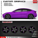 ビニール カスタム 防水 日焼け止め リム テープ デカール ステッカー テスラ モデル 3用 Vinyl Custom Waterproof Sunproof Rim Tape Decal Sticker for Tesla Model 3
